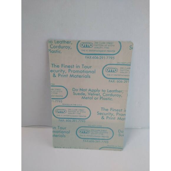 Meat Loaf Backstage Pass Lost Boys Golden Girls Concert Tour 1988 Original - Picture 3 of 4